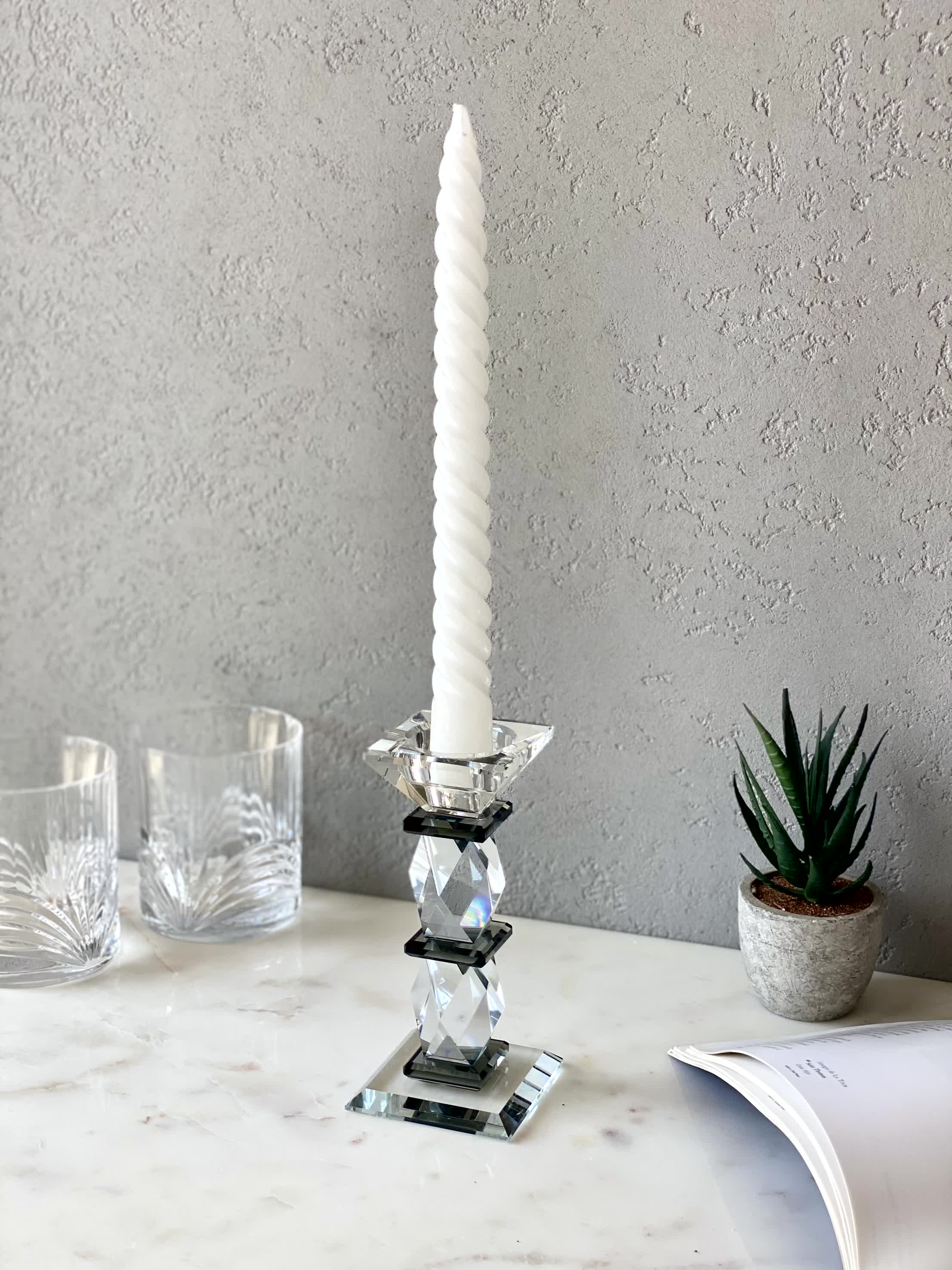 Black Axis Candle Stand - Medium