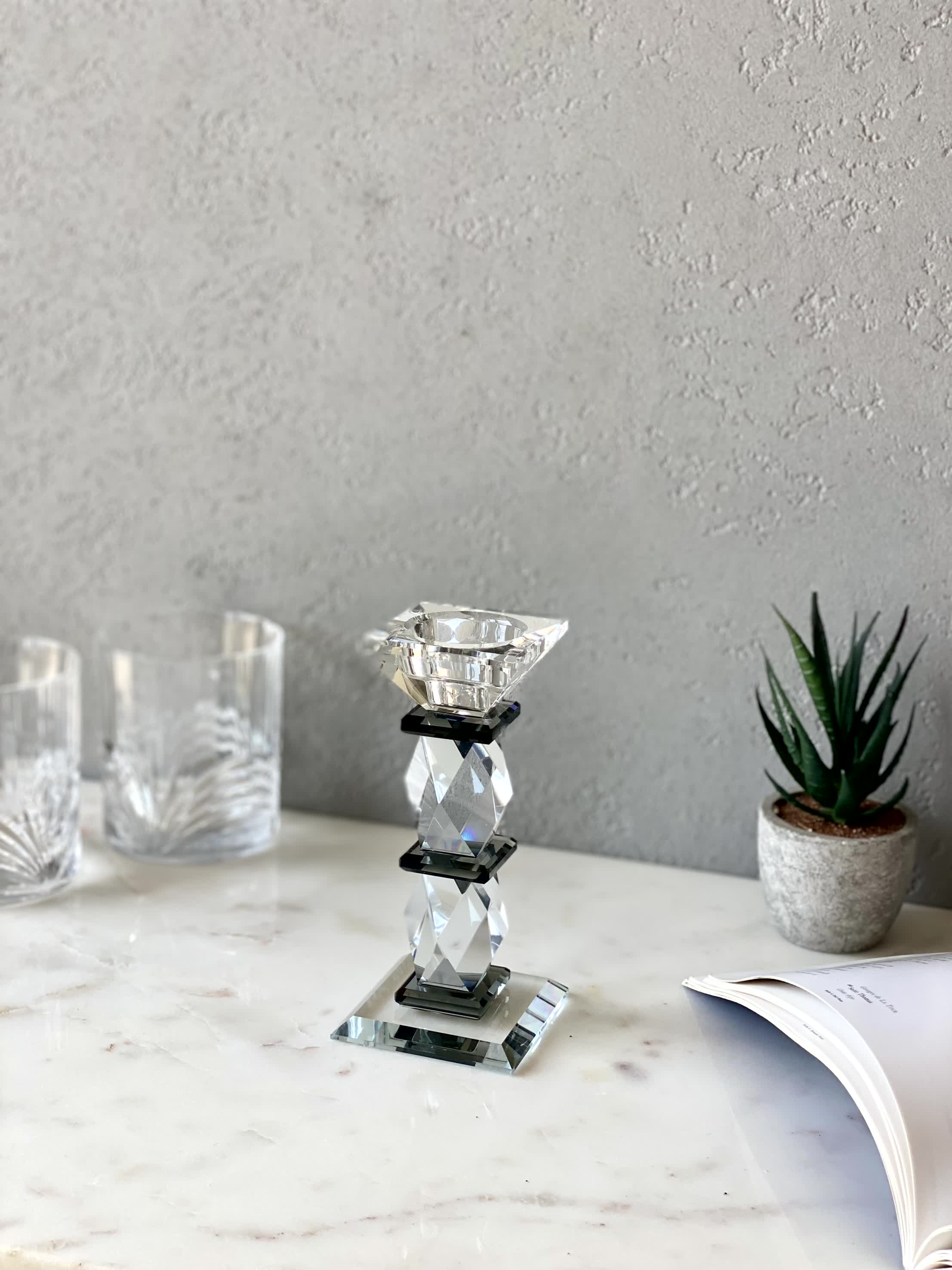 Black Axis Candle Stand - Medium