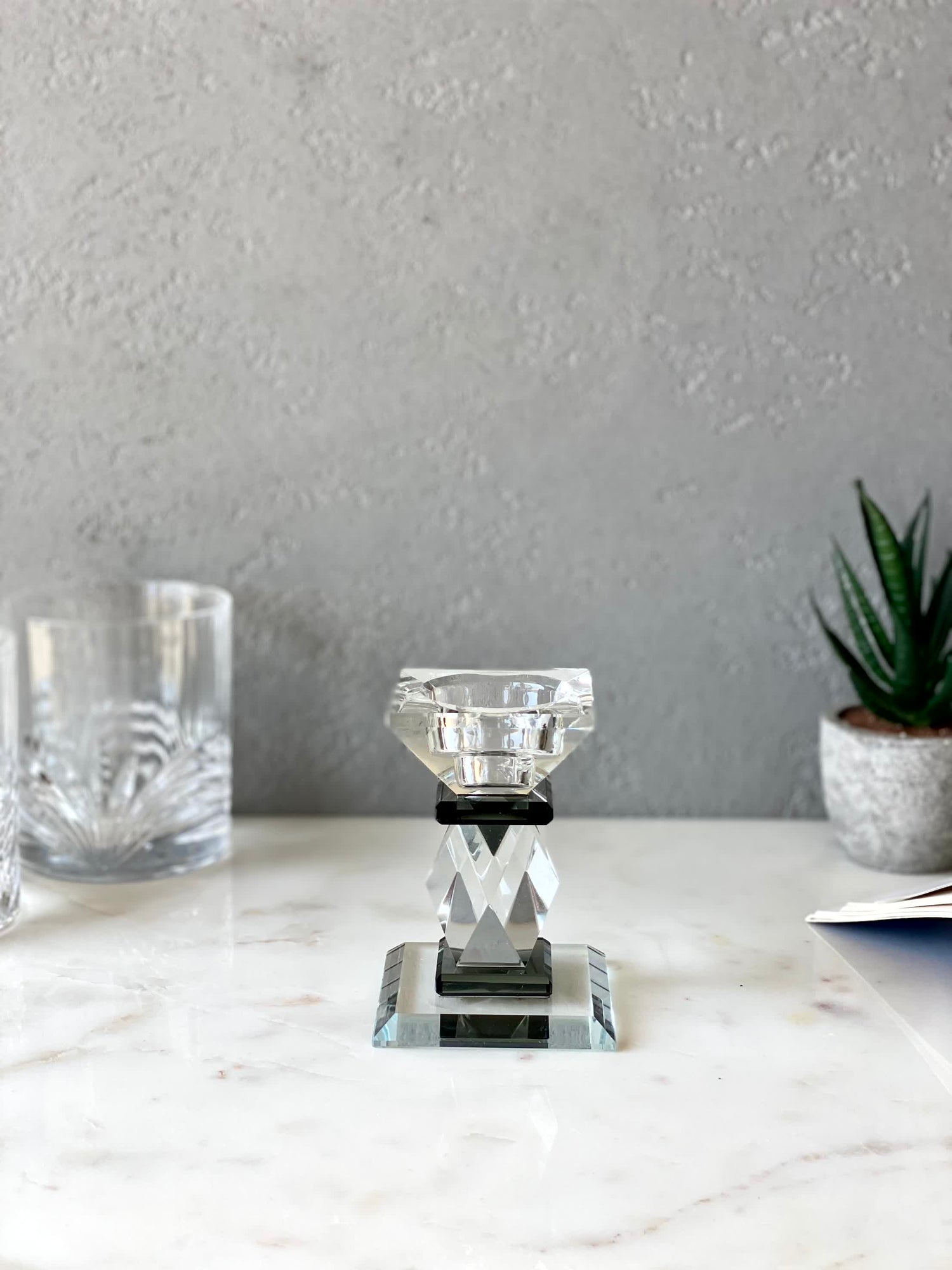 Black Axis Candle Stand - Small