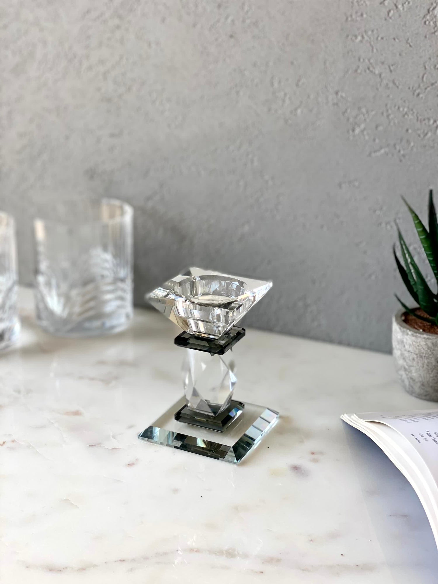 Black Axis Candle Stand - Small
