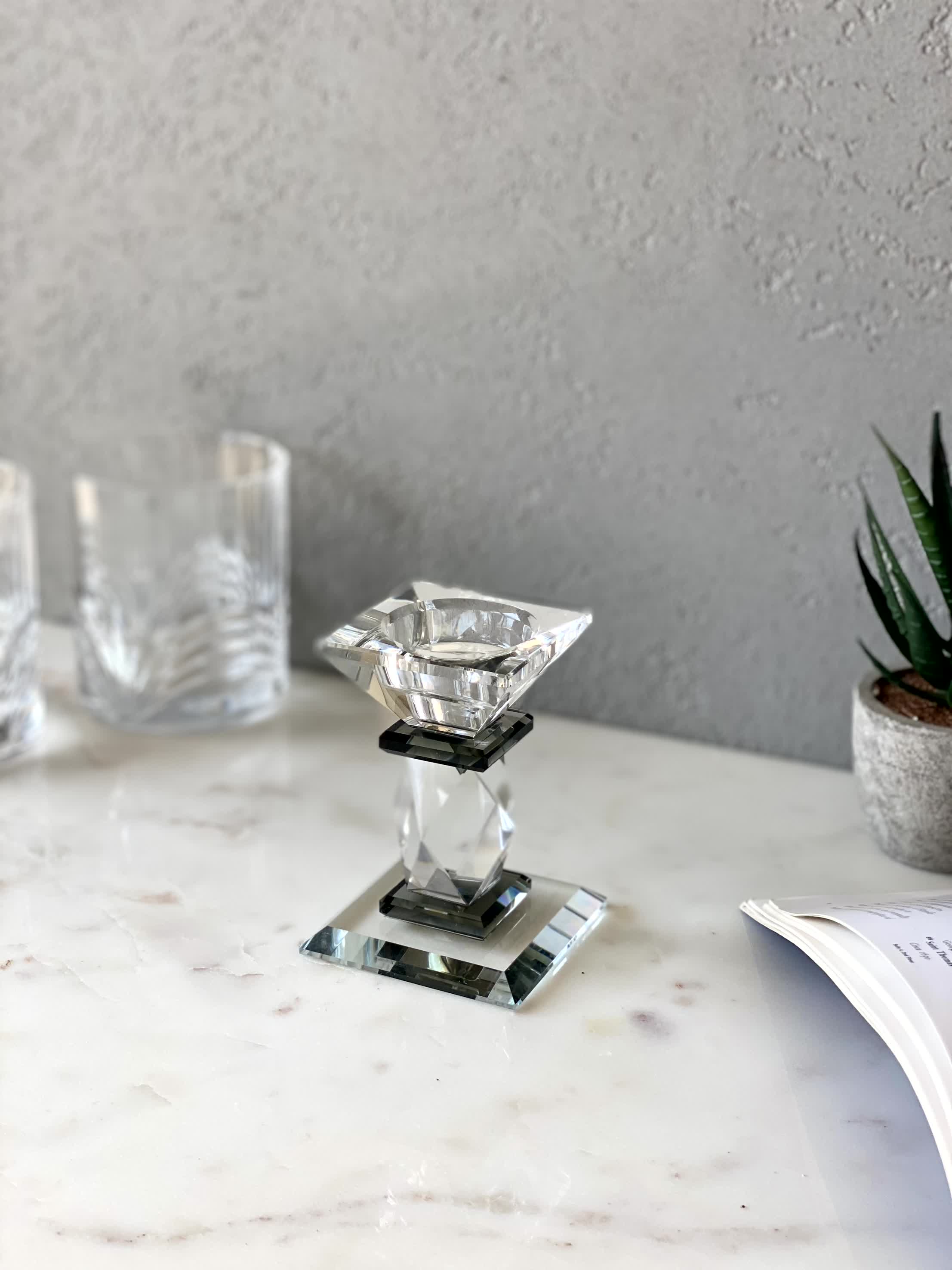 Black Axis Candle Stand - Small