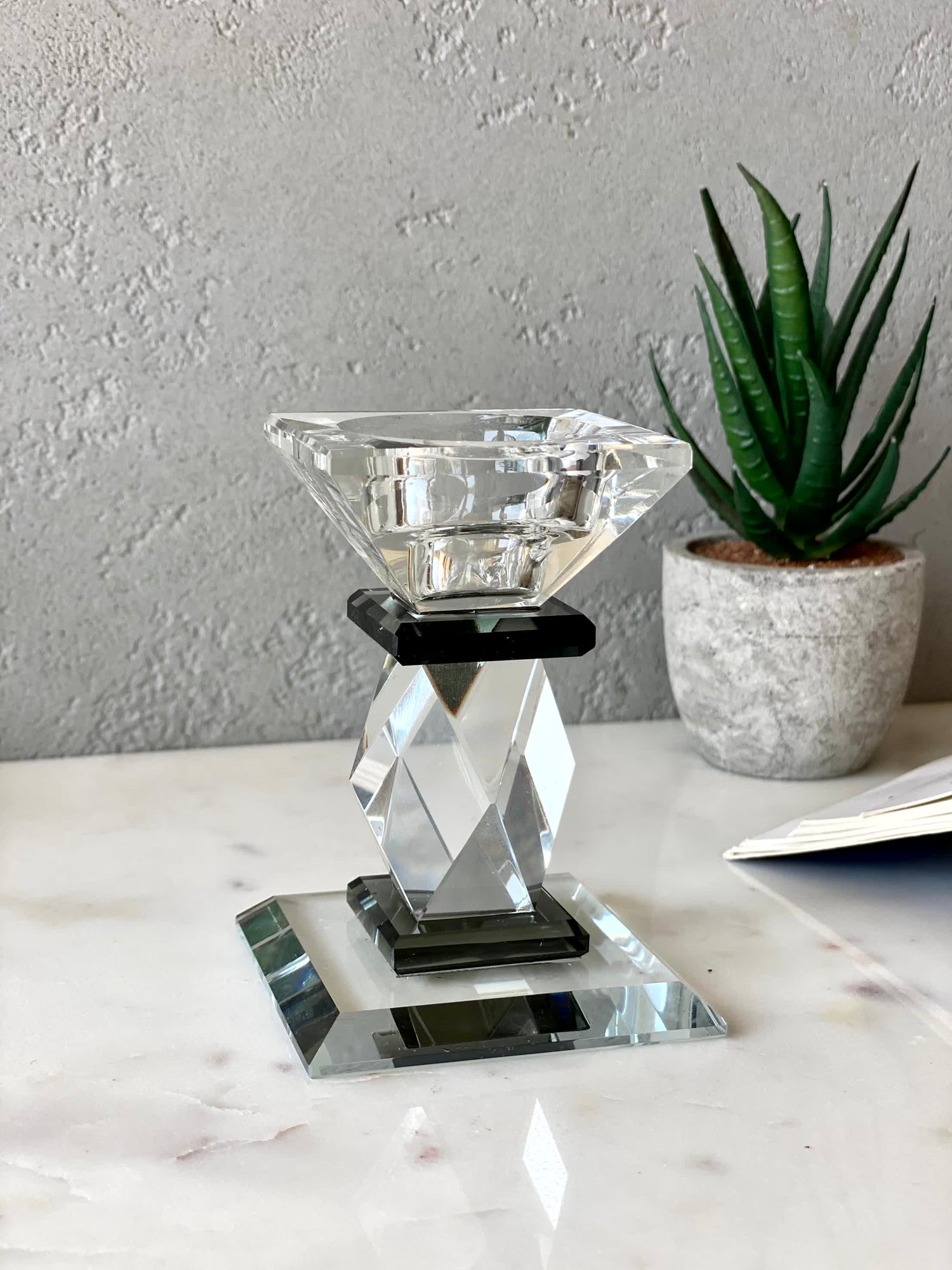 Black Axis Candle Stand - Small