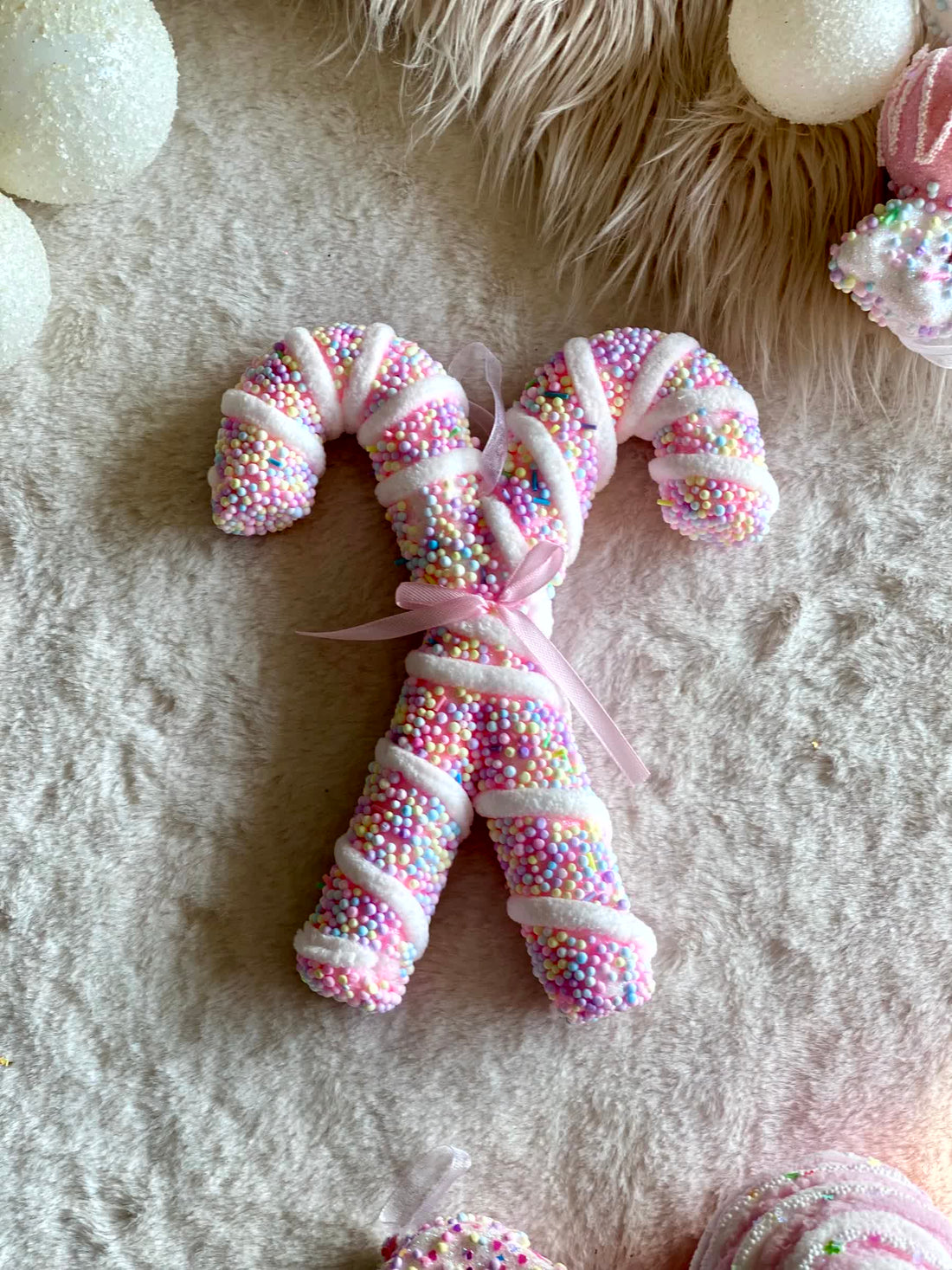 Christmas Pastel Candy Cane Hanging