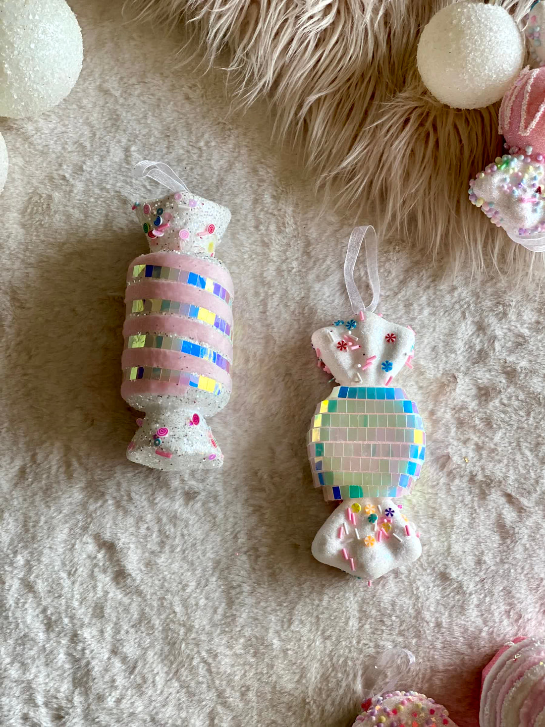 Christmas Whimsical Candy Hanging - Set of 2