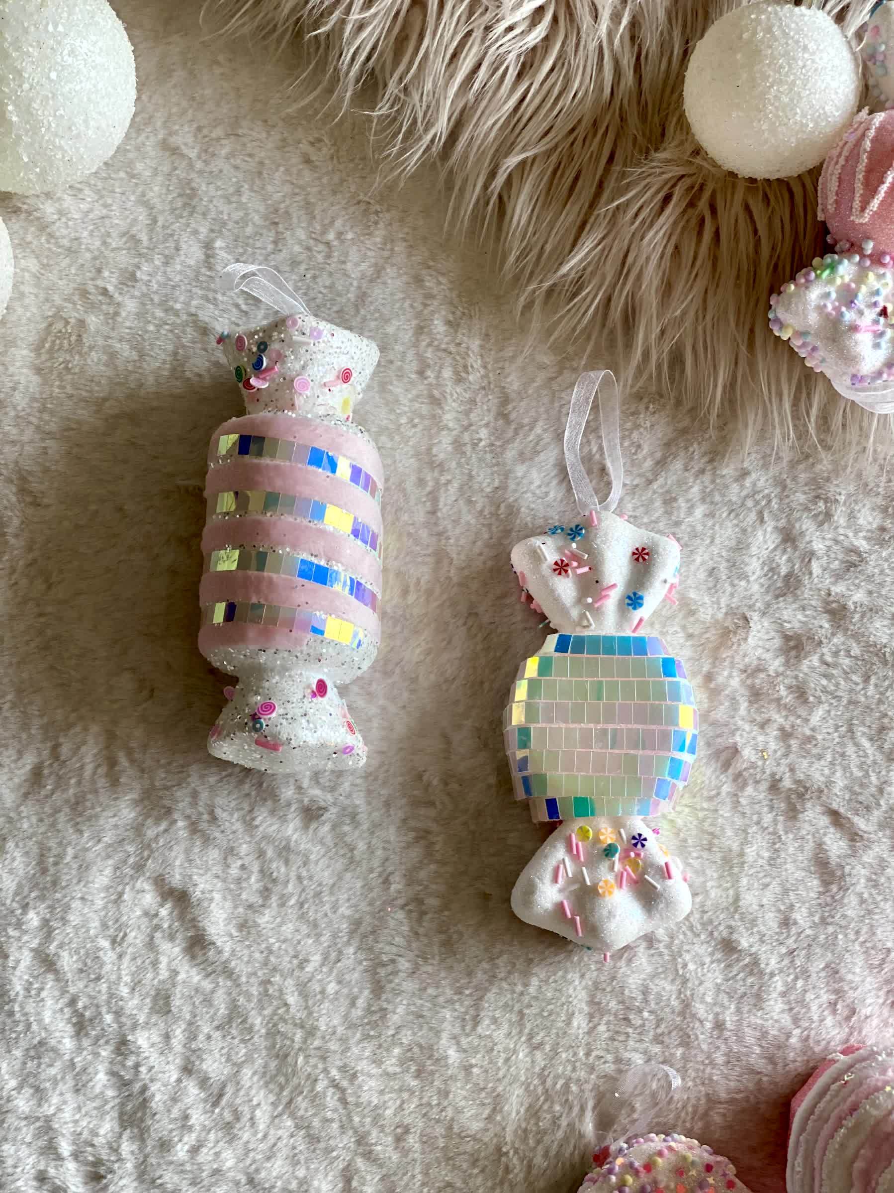 Christmas Whimsical Candy Hanging - Set of 2