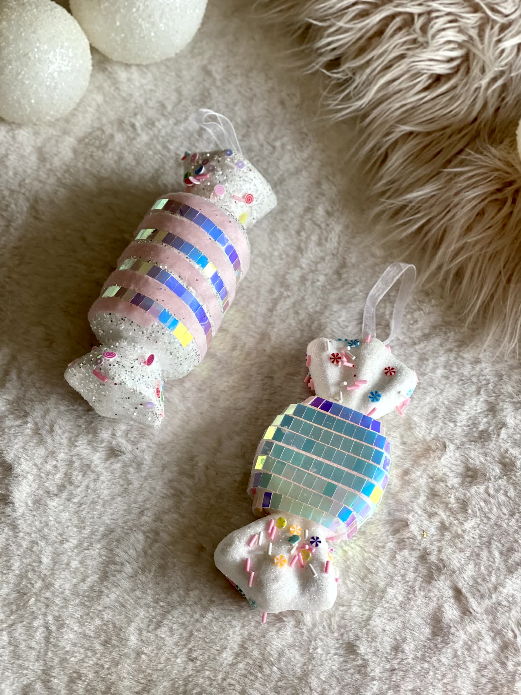 Christmas Whimsical Candy Hanging - Set of 2