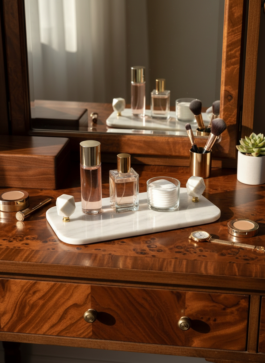 Melora Napkin Tray - White