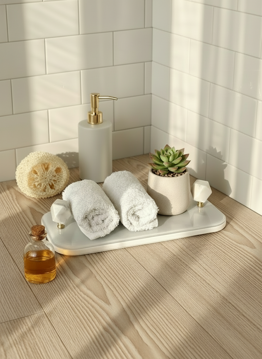 Melora Napkin Tray - White