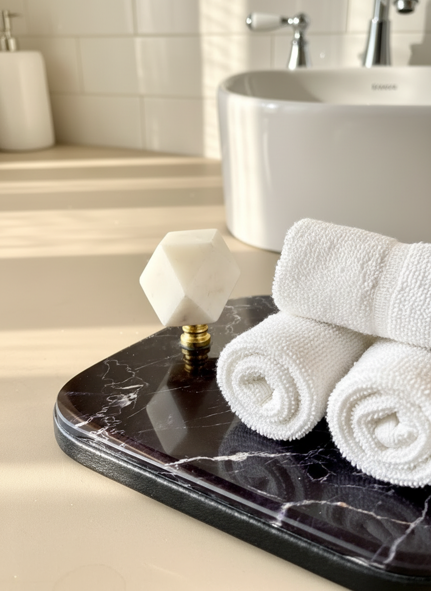 Melora Napkin Tray - Black