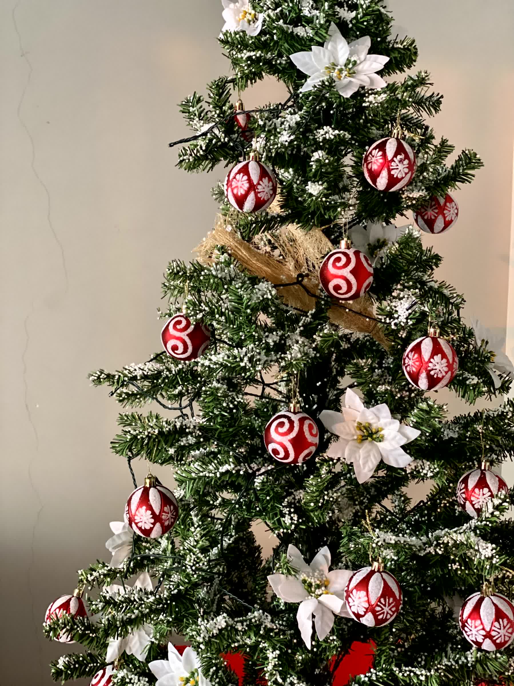 Christmas Bloom & Bauble Canopy Tree