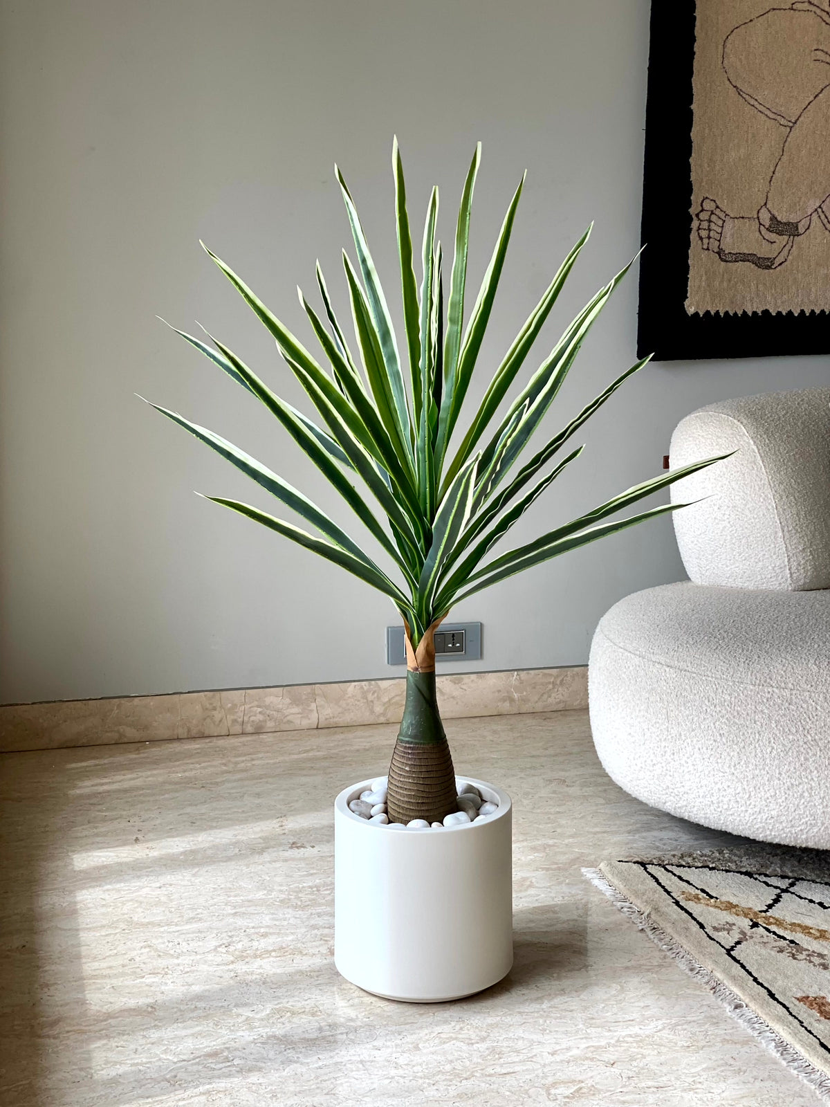 Artificial Dracaena Trunk Tree - 3.5 Feet