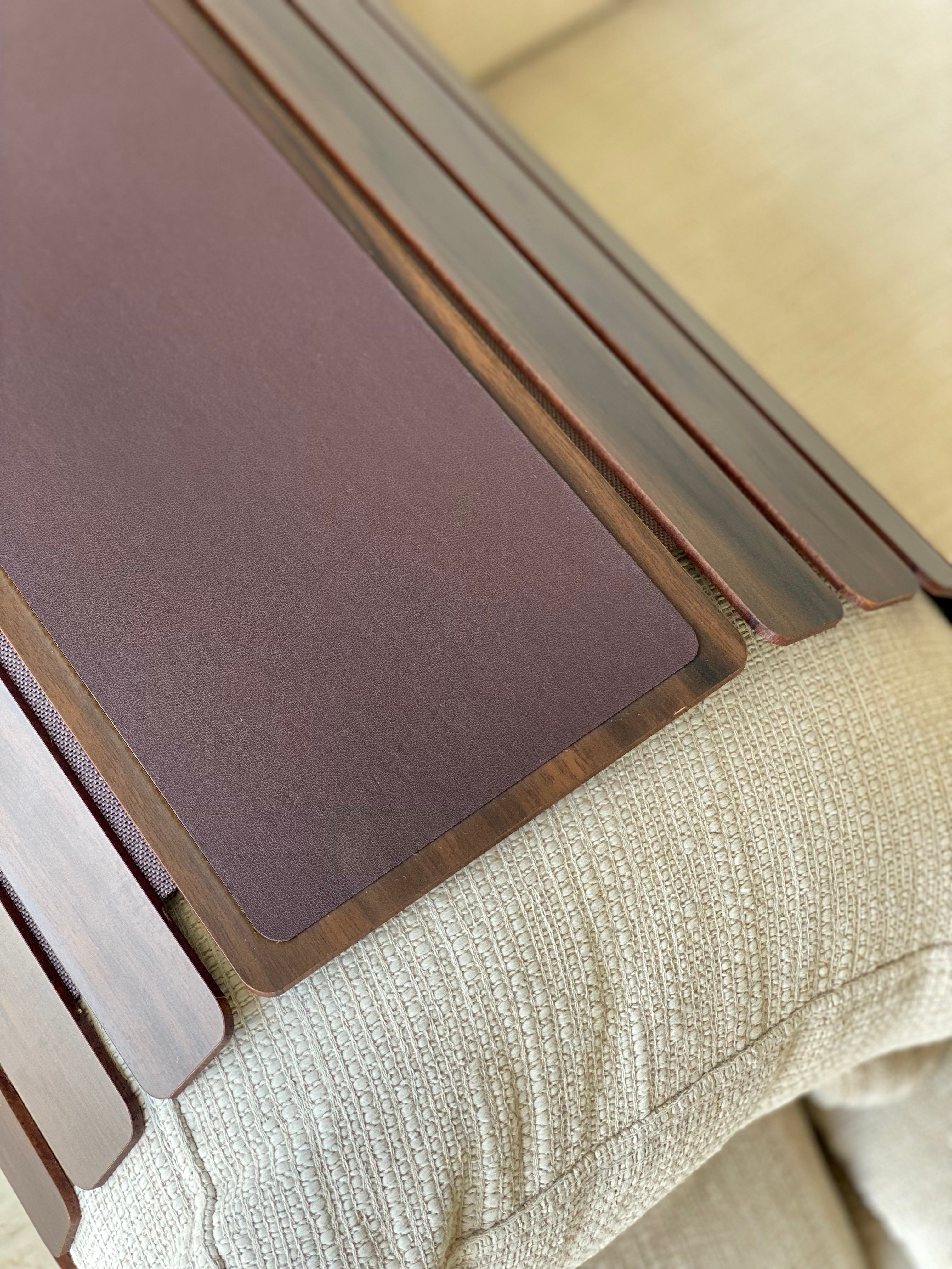 Elm Sofa Armrest Tray - Dark Brown