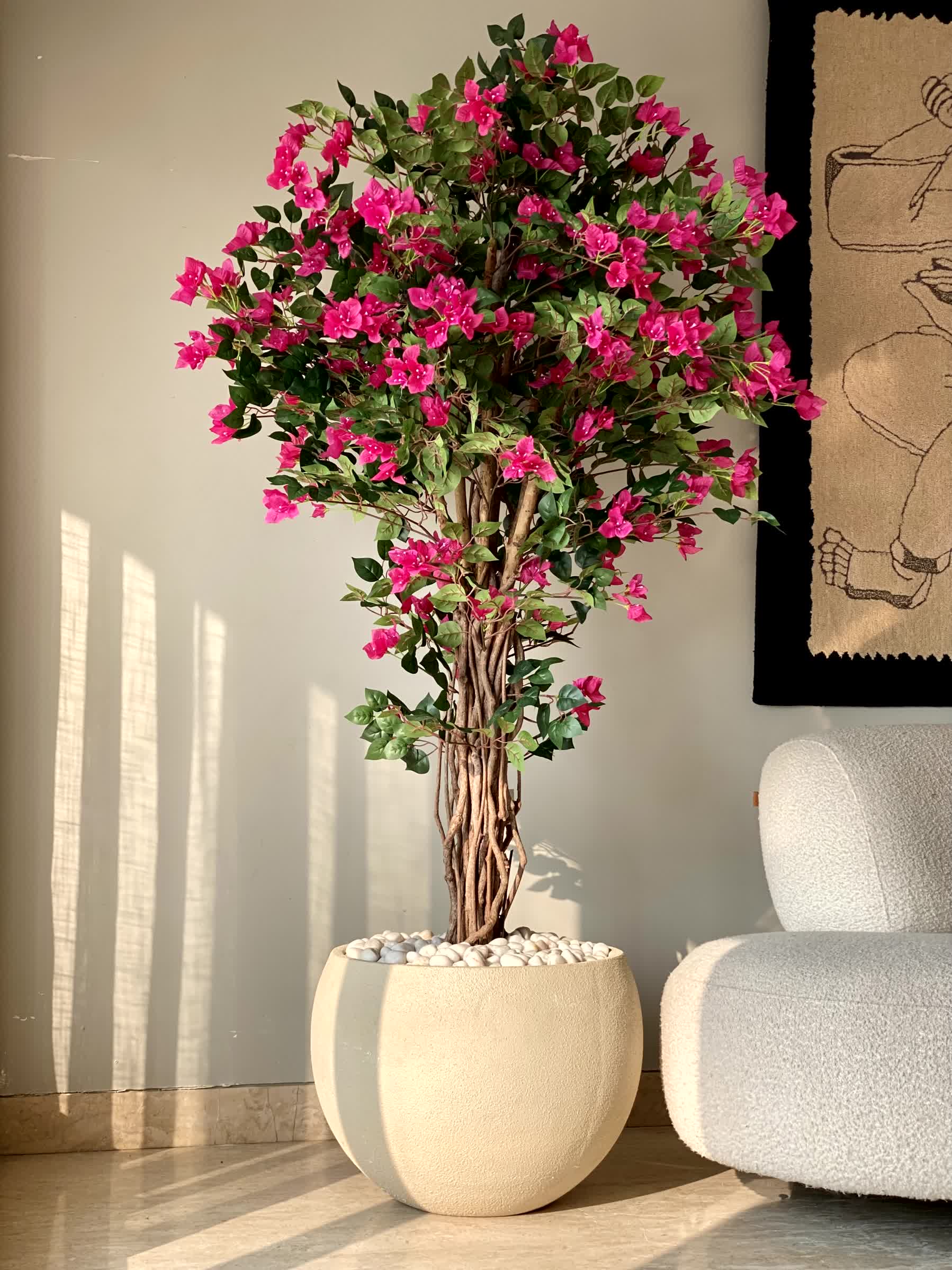 Artificial Bougainvillea Bloom Plant - 6 Feet
