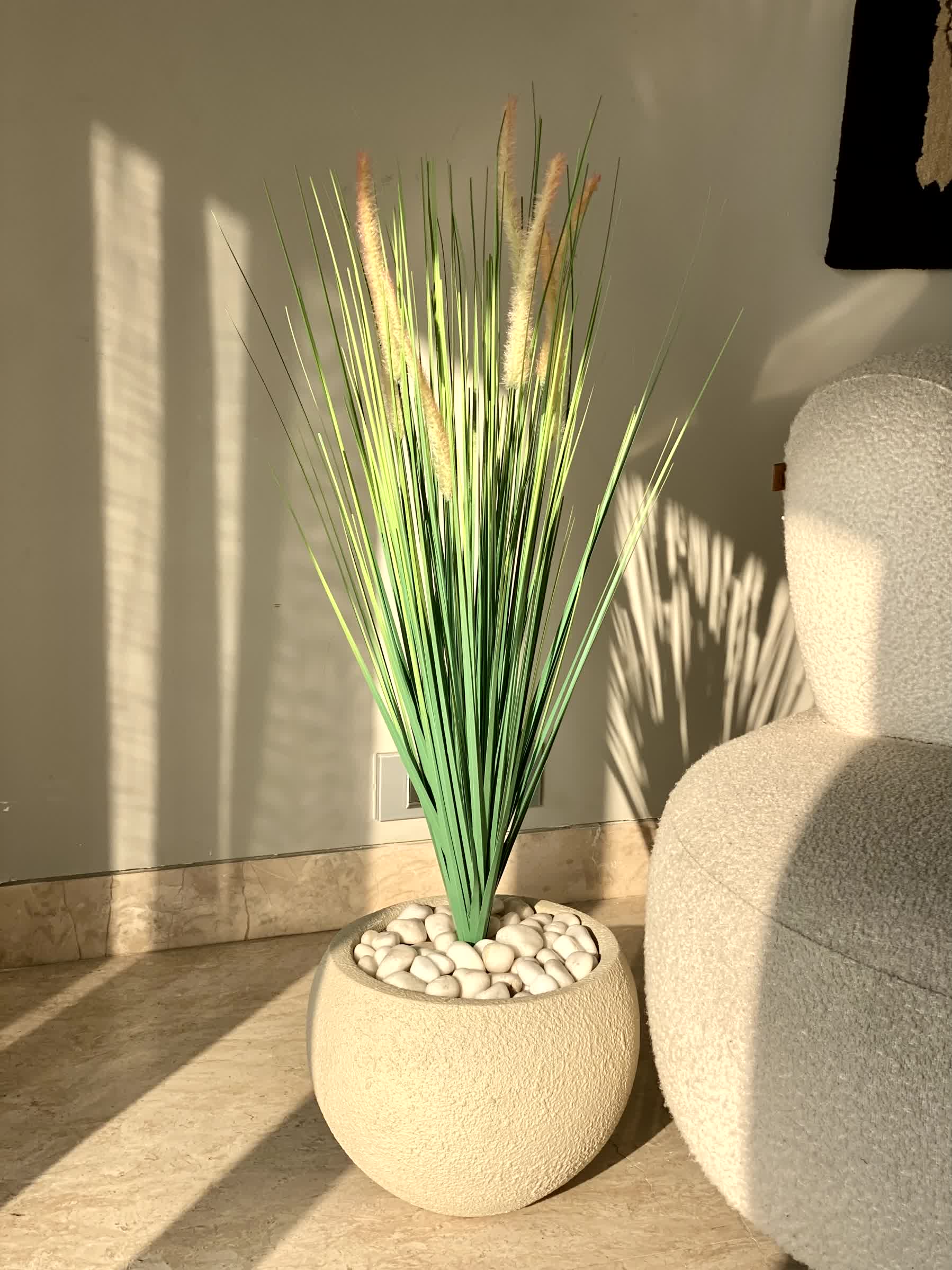Artificial Sage Pampas Grass Bunch - 3 Feet