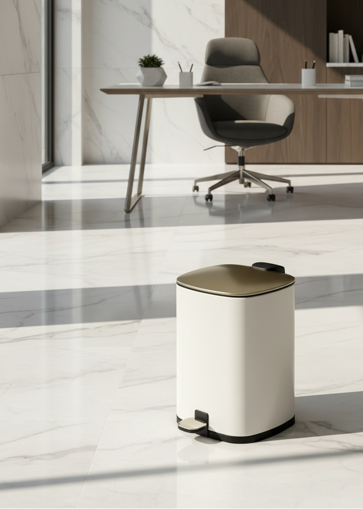 Merlowe Dustbin - Beige (6L)