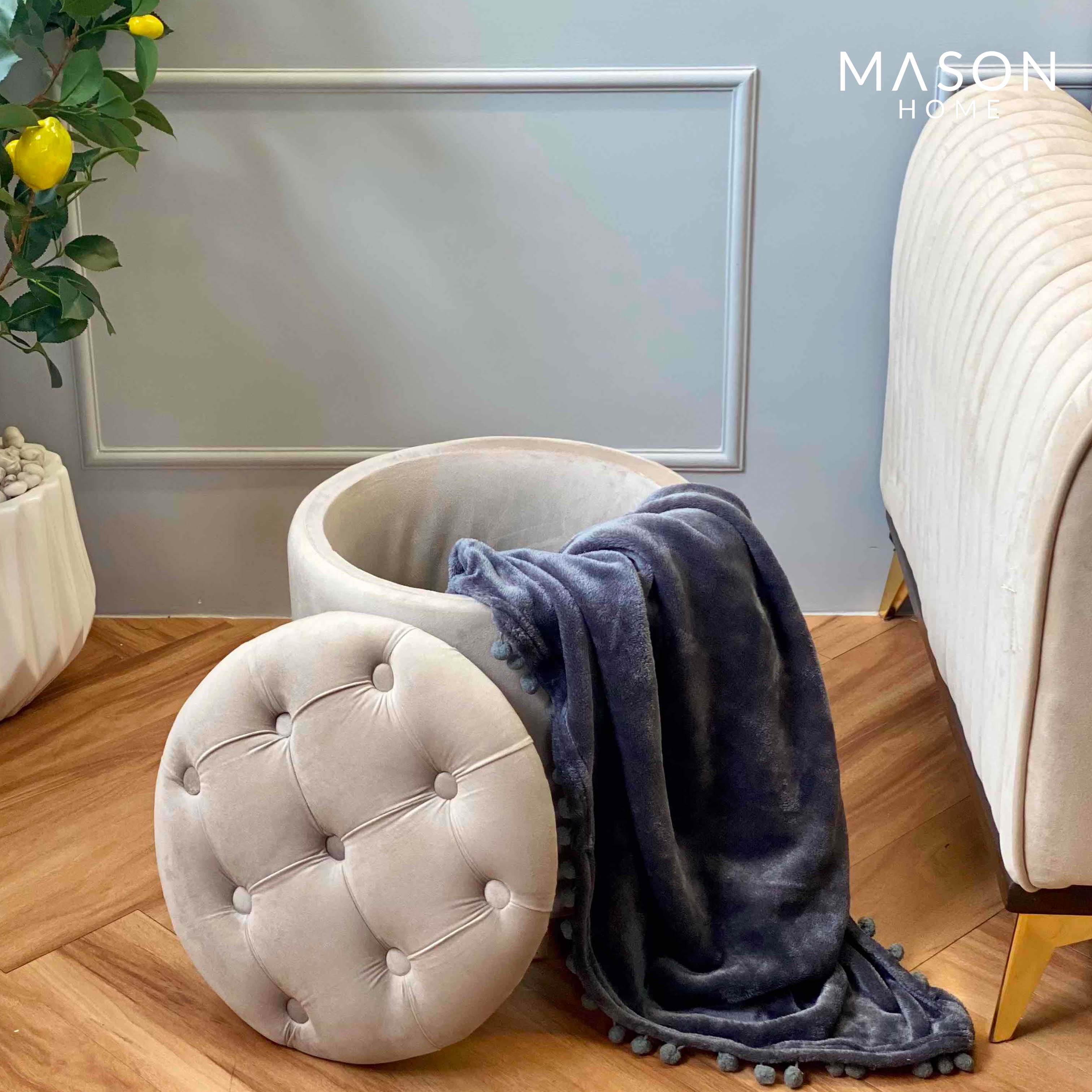 Cannes Storage Pouffe - Beige (For Mumbai Only)