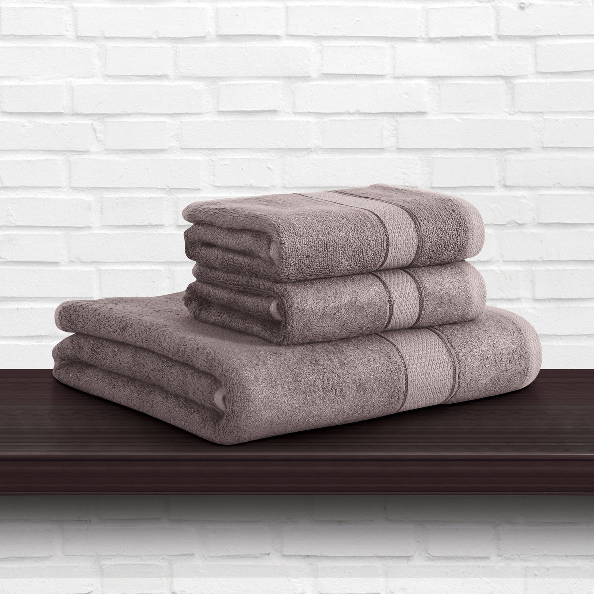 Bamboo Bath Towel-Taupe Brown