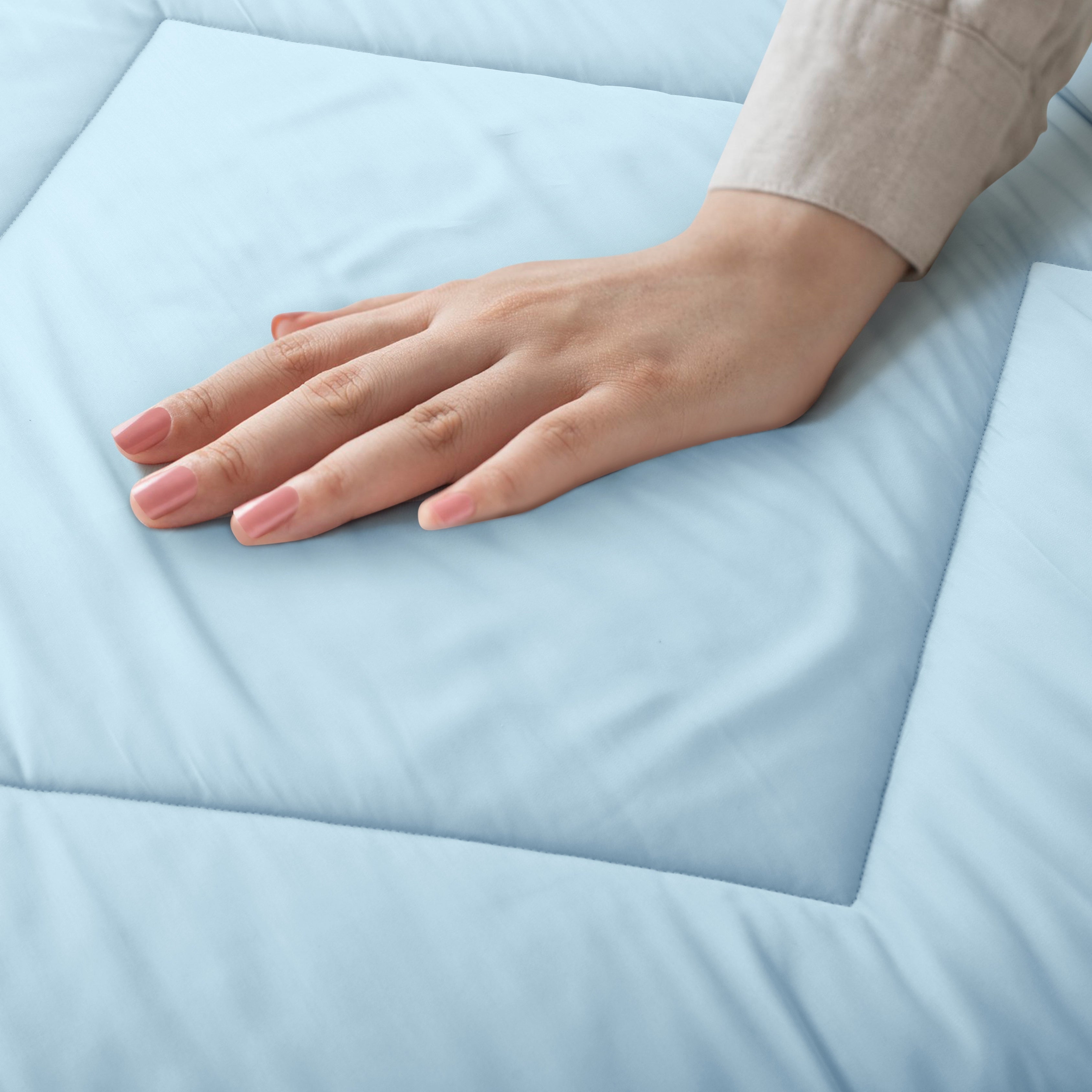 Luxe Single Bed Size Bamboo Comforter-Blue