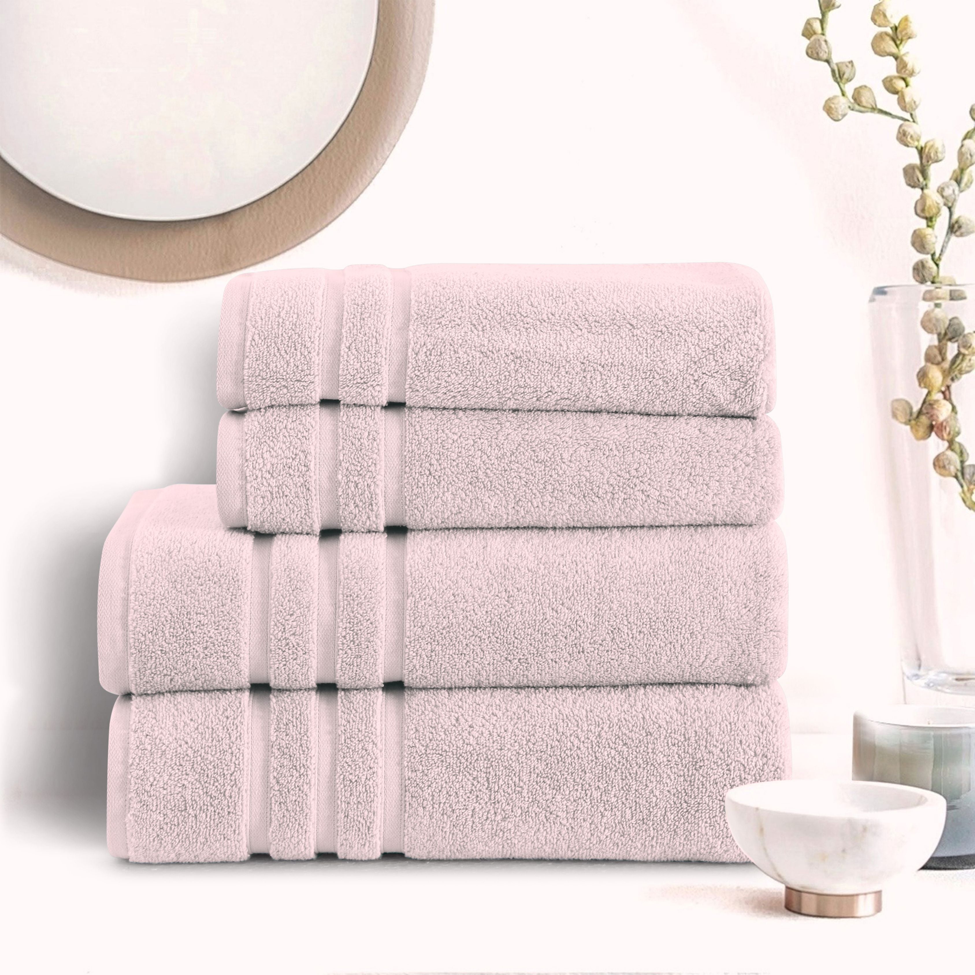 Zero Twist Bath Towel-Peach