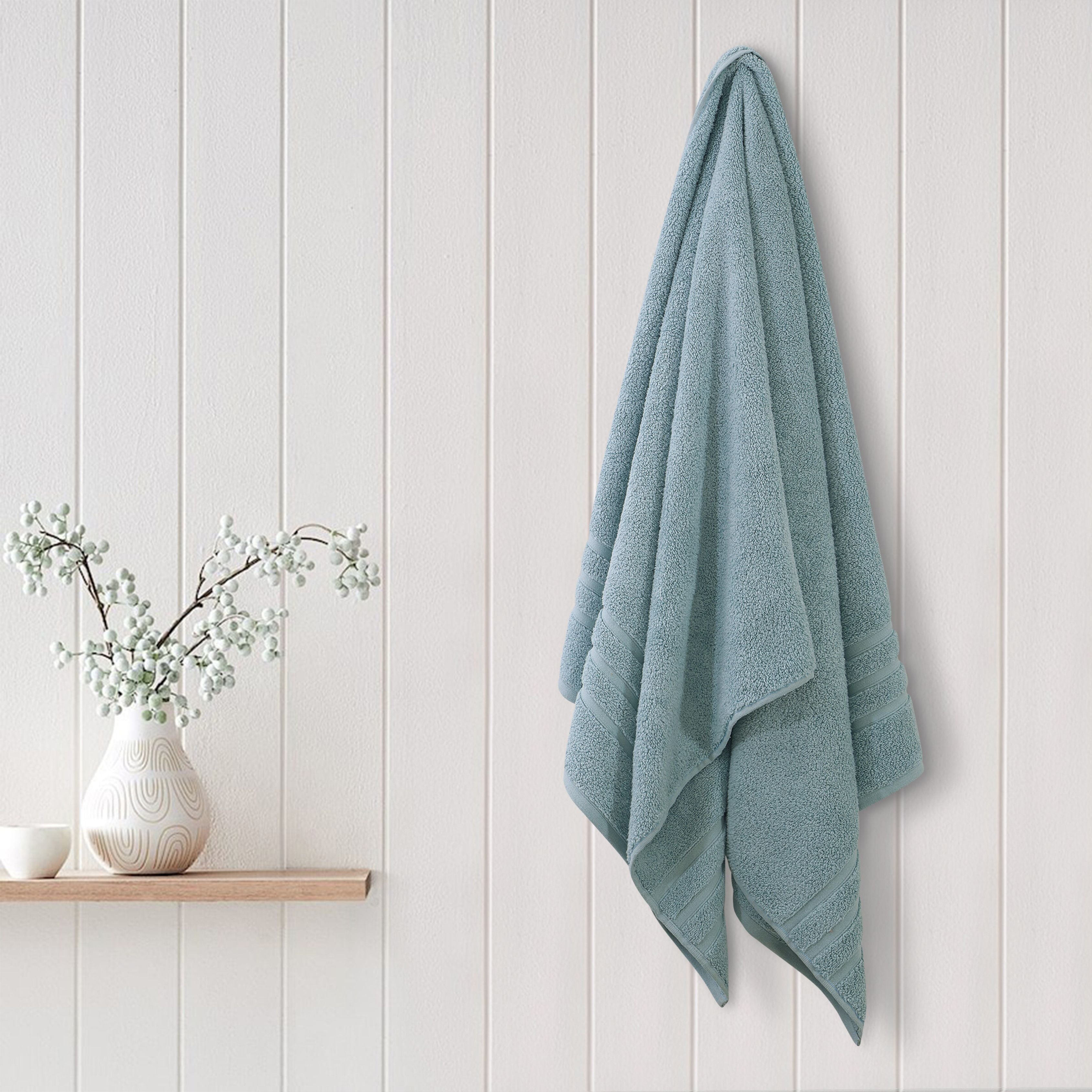 Zero Twist Bath Towel-Sea Green
