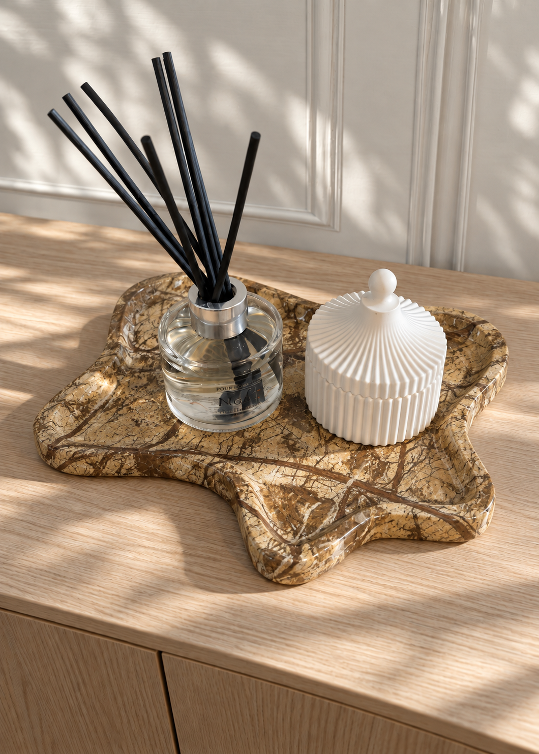 Marble Trinket Tray - Bidasar Brown
