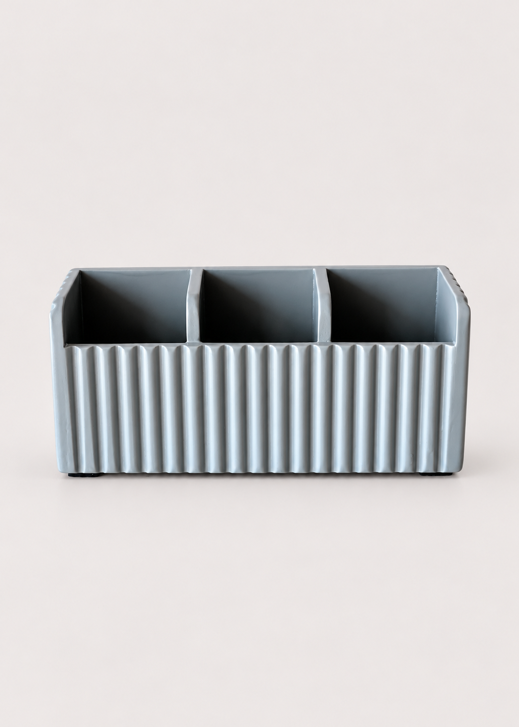 Imperium Fluted Cutlery Holder 3 Slot - Grey