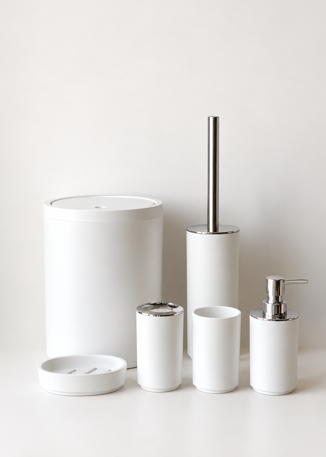 Chalk White Bathroom Set