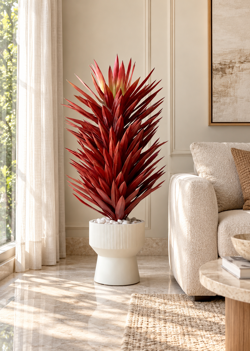Artificial Red Chiba Agave Plant - 3.6 Feet