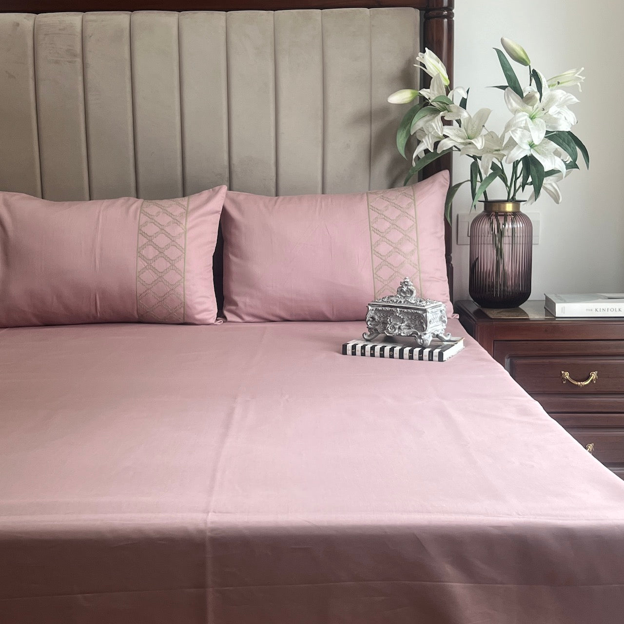 Maroc Old Rose Bedsheet Set