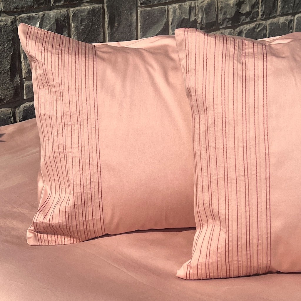 Pinstripe Rose Bedsheet Set