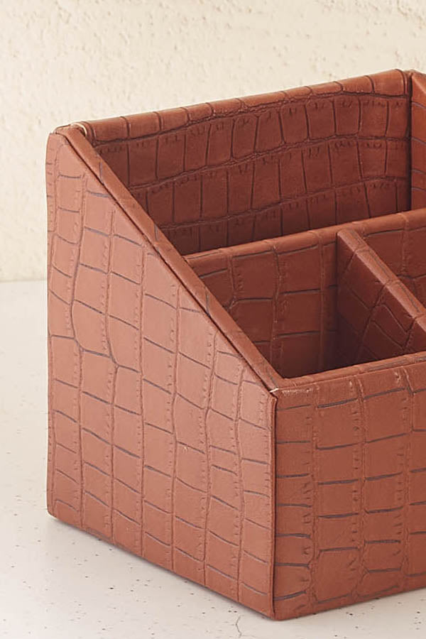 Croc Lux Vegan Leather Holder