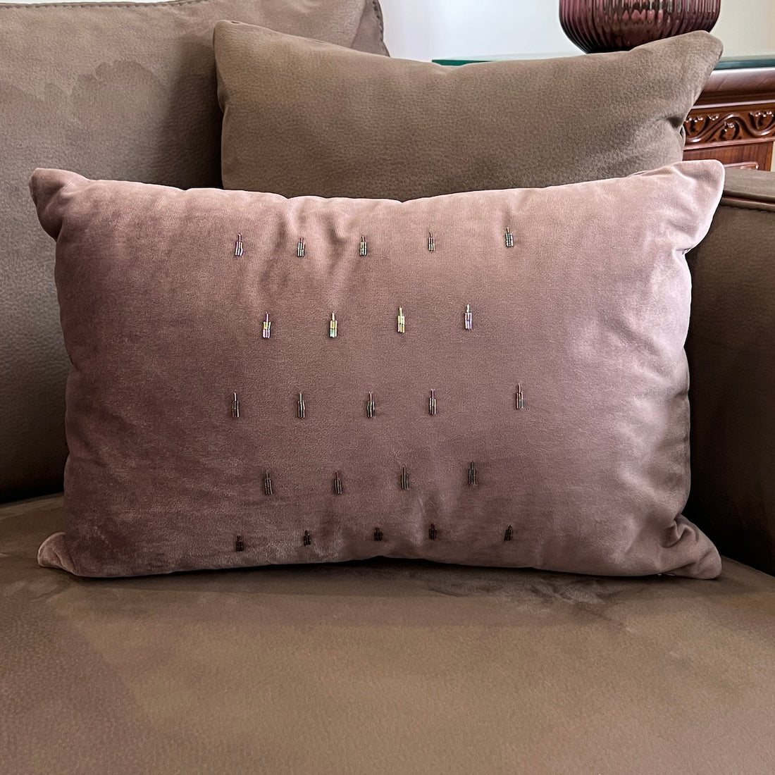 Chandelier Lilac Velvet Cushion Cover