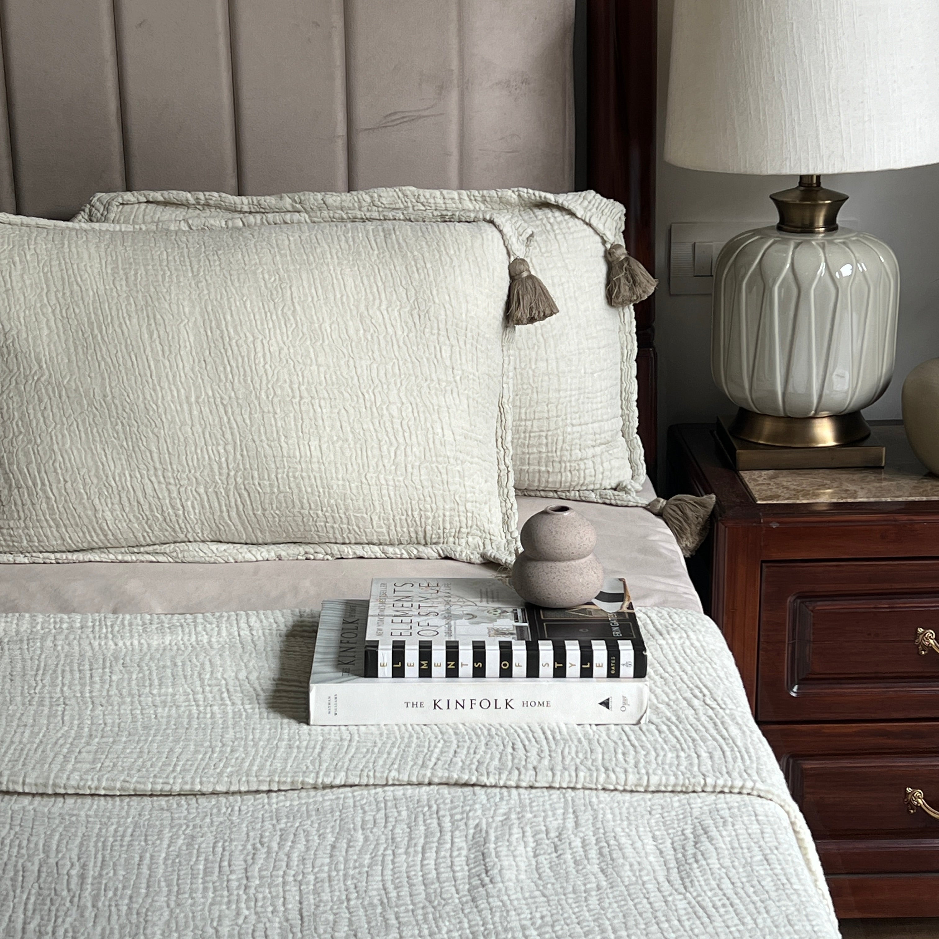 Meraki Sage Woven Bedspread Set
