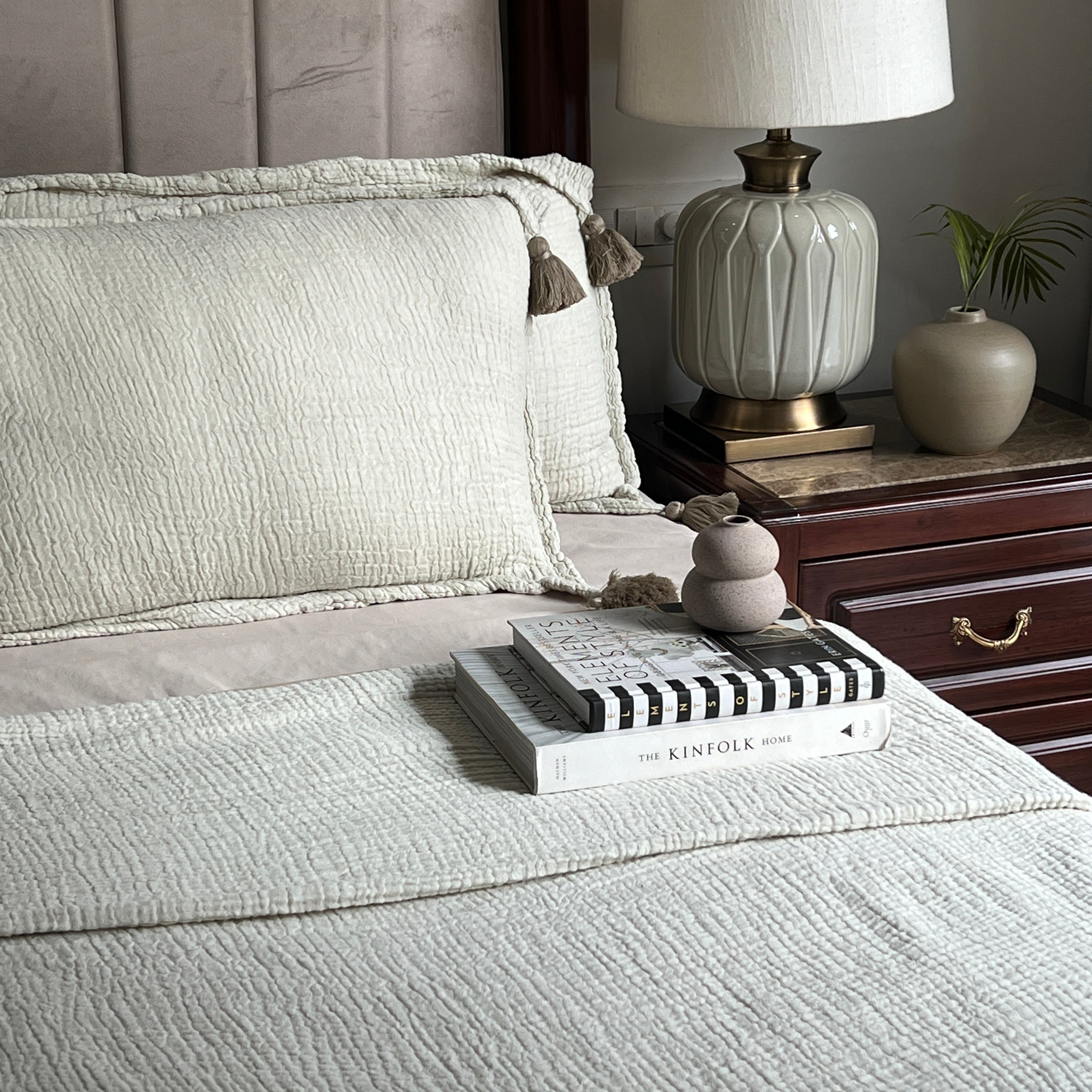 Meraki Sage Woven Bedspread Set