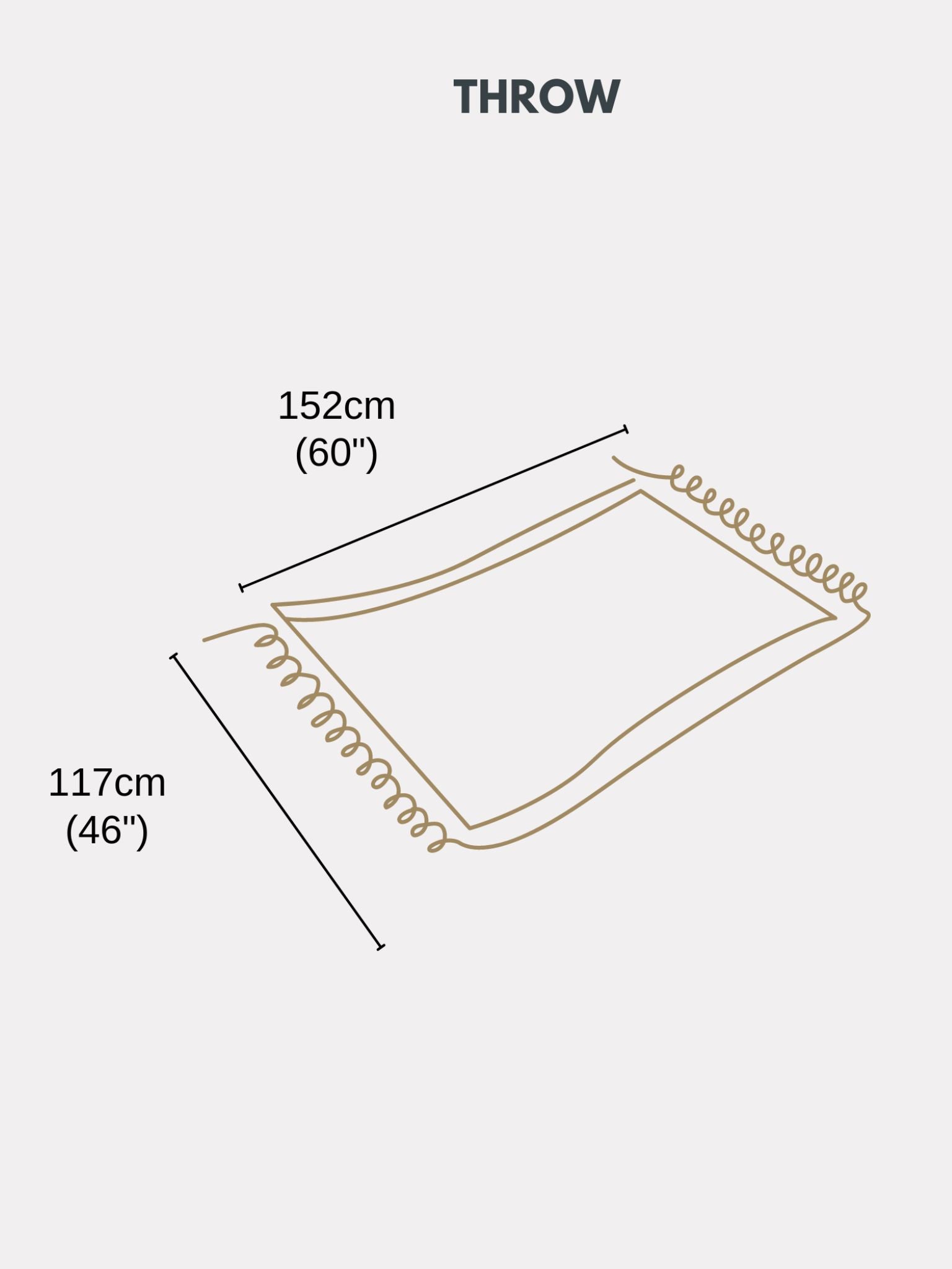 Oats Beige Honeycomb woven throw with tassels