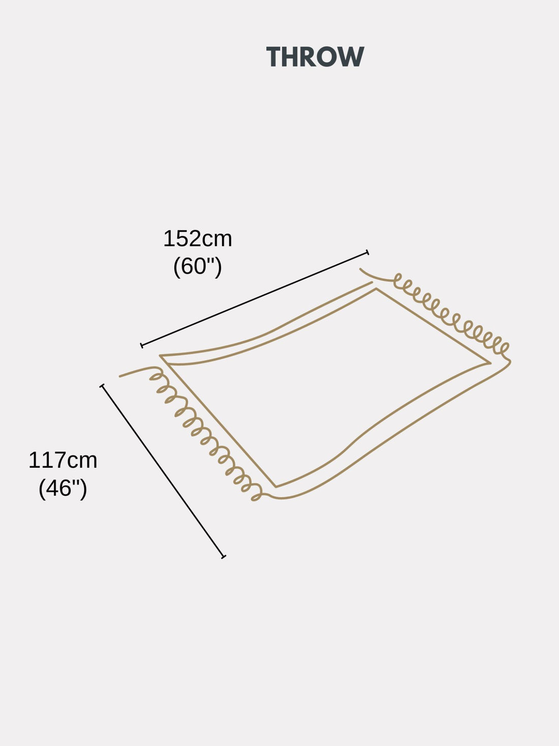 Slate Honeycomb woven throw with tassels