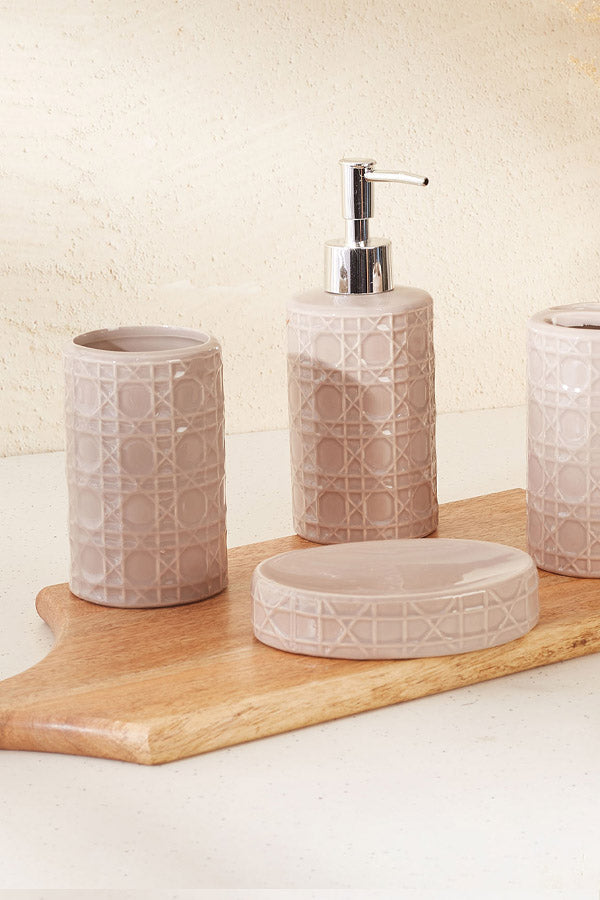 Weave Bathroom Set - Beige