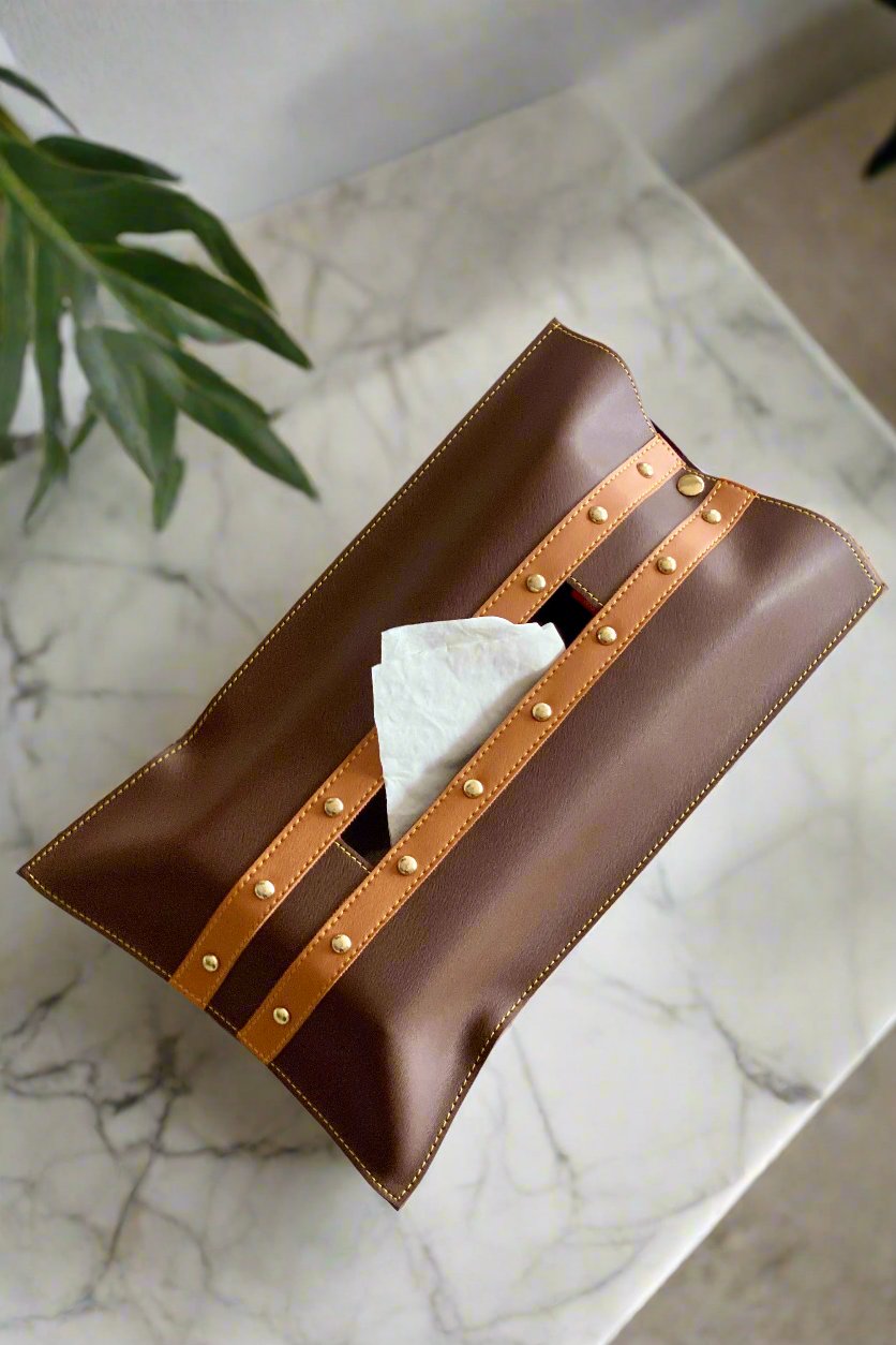 Brown & Tan Tissue Cover