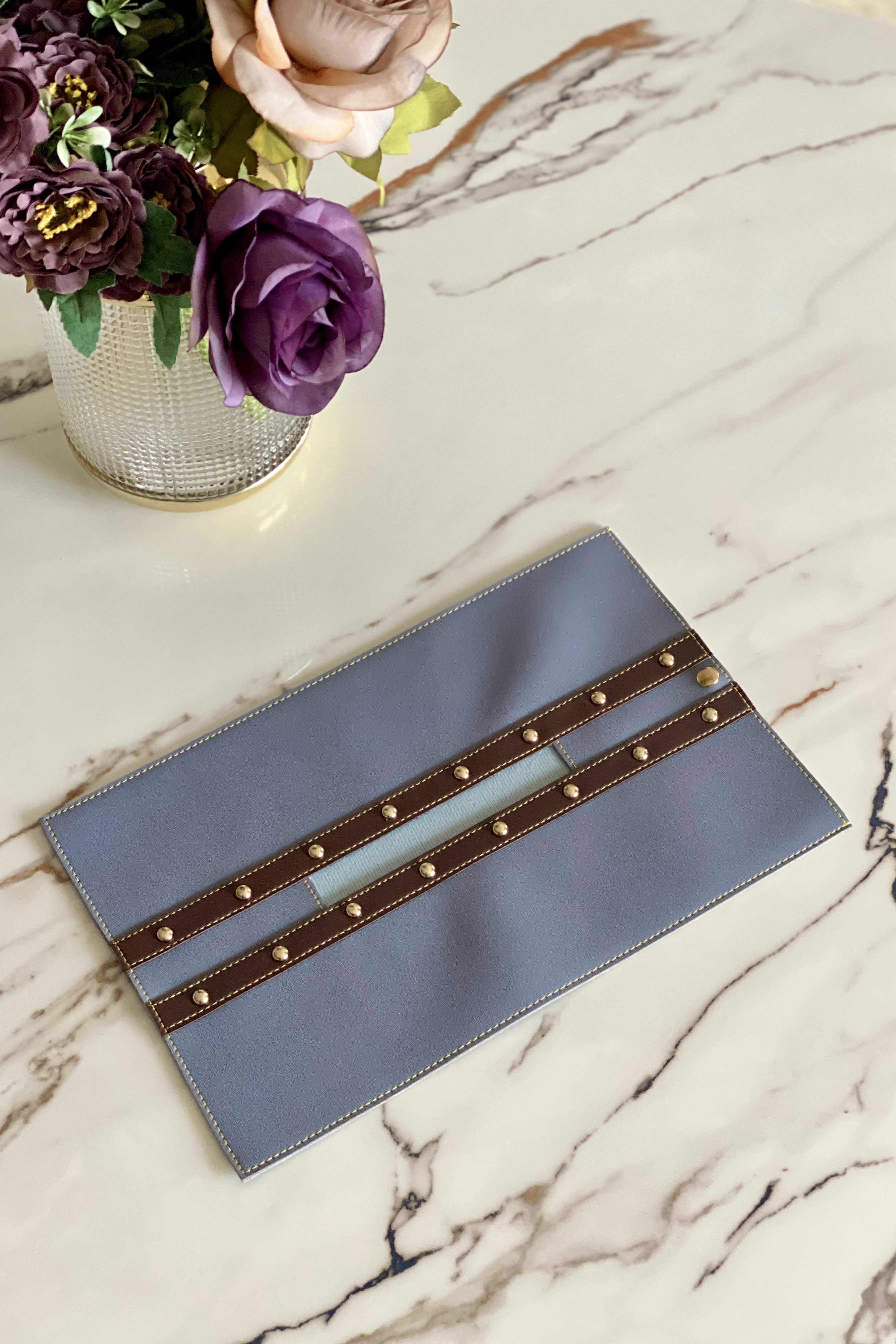 Grey & Brown Tissue Cover