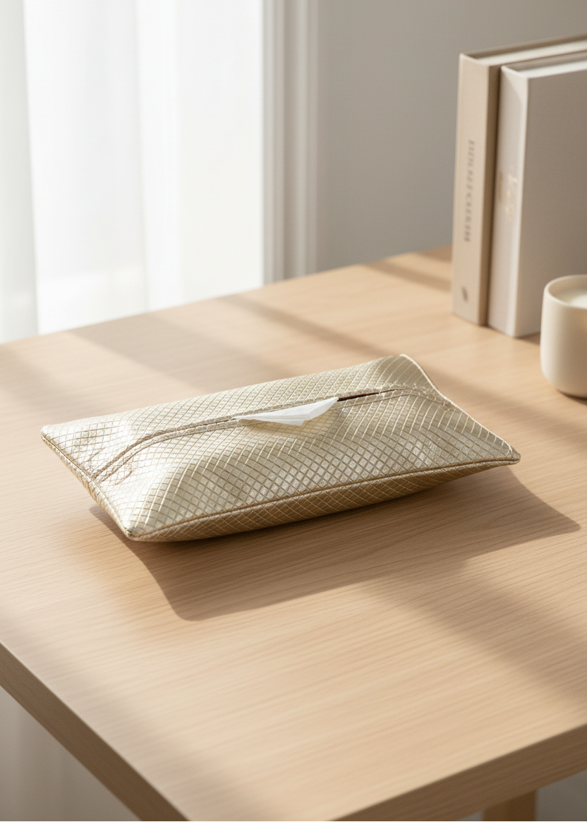 Braided Gold Tissue Cover