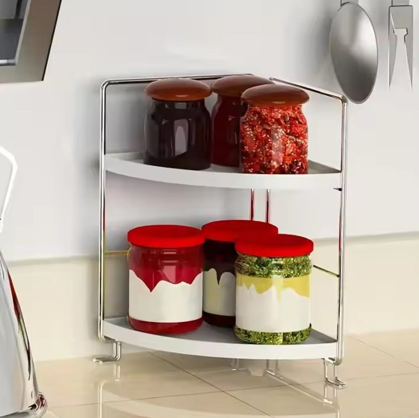Two Tier Corner Kitchen Organizer