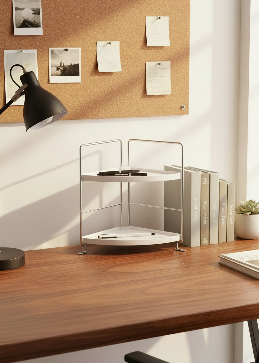 Two Tier Corner Kitchen Organizer