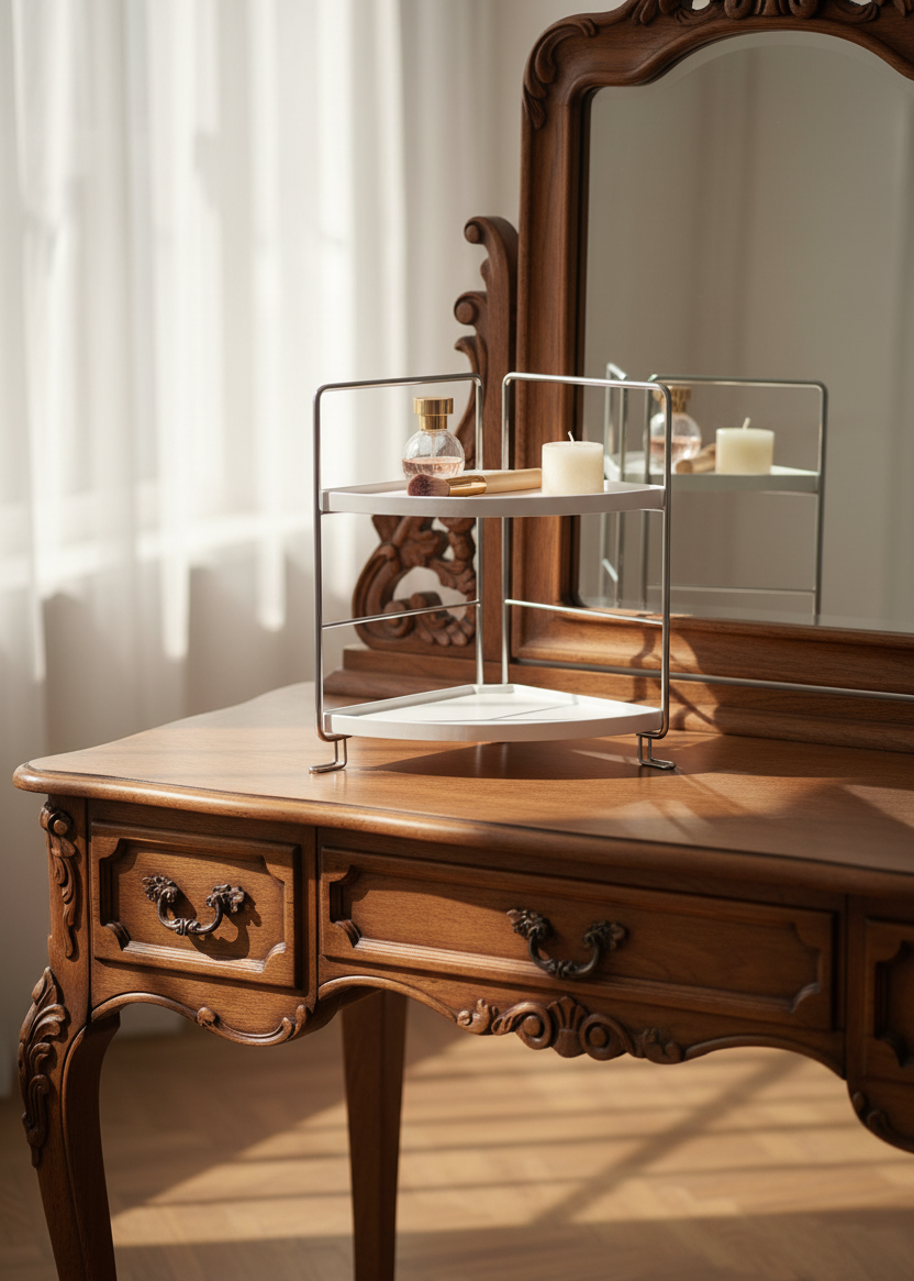 Two Tier Corner Kitchen Organizer