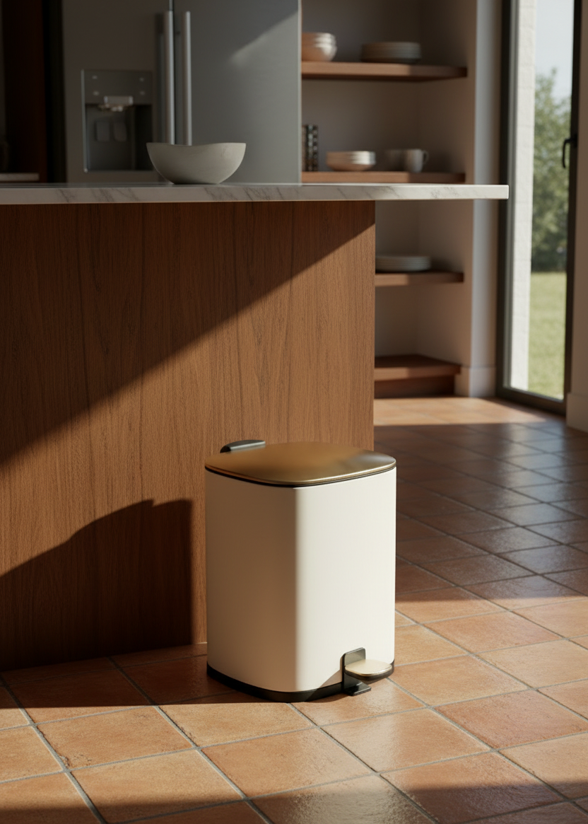 Merlowe Dustbin - Beige (6L)