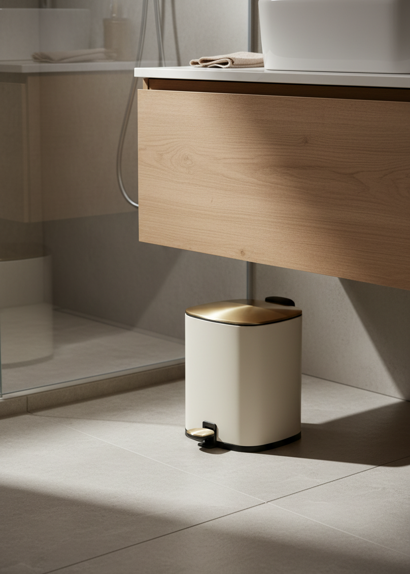 Merlowe Dustbin - Beige (6L)
