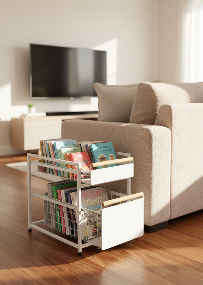 Pull Out Drawer Double - Big (White)