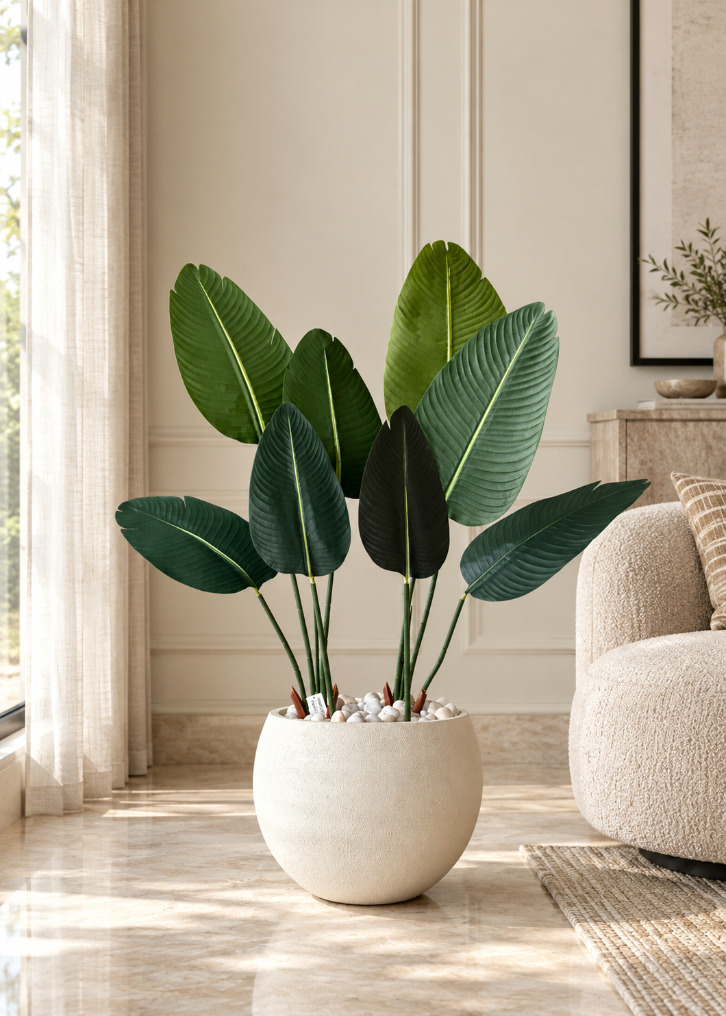 Artificial Broad Leaf Banana Plant - 4 Feet