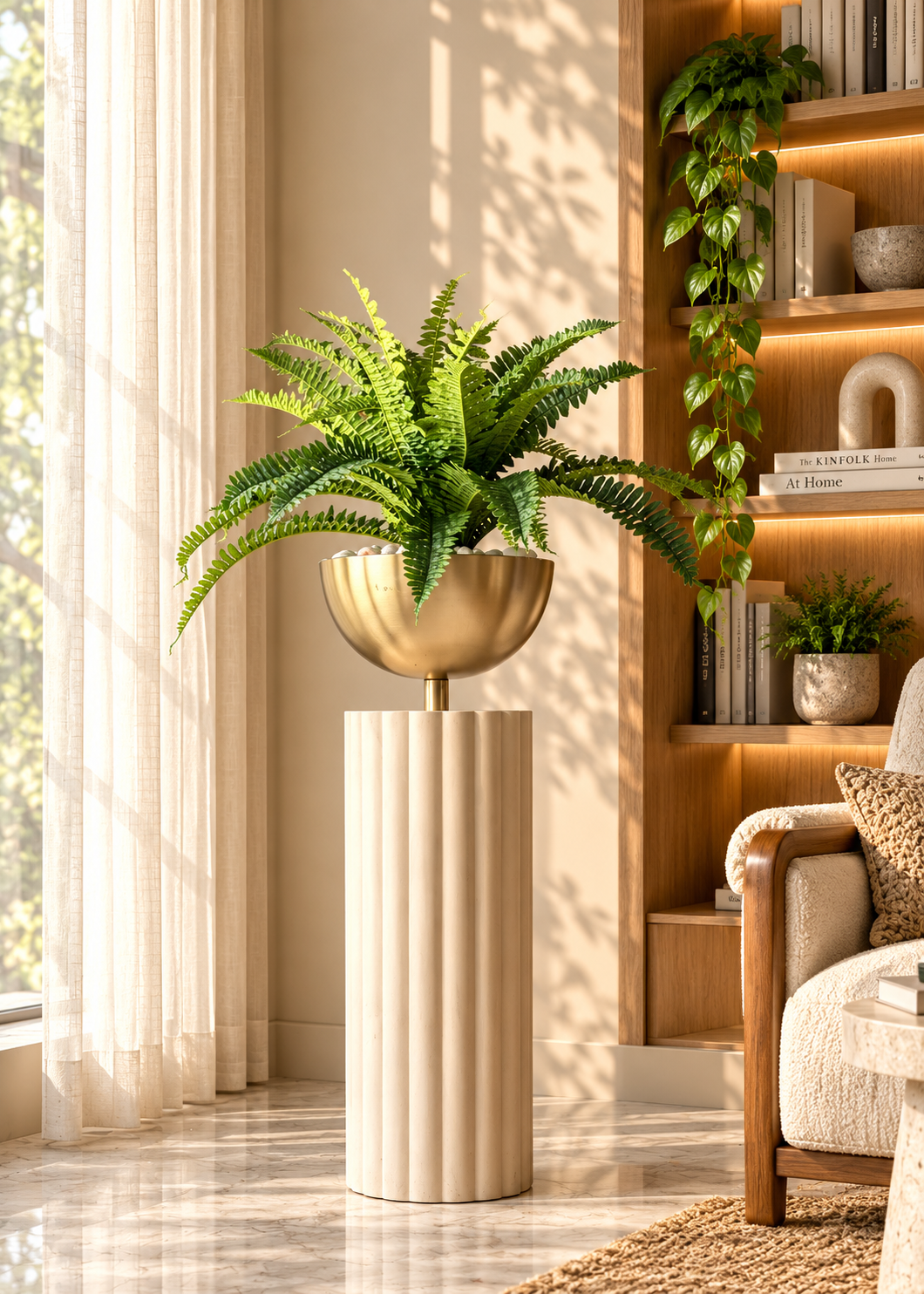 Artificial Sword Fern Plant - 1.8 Feet