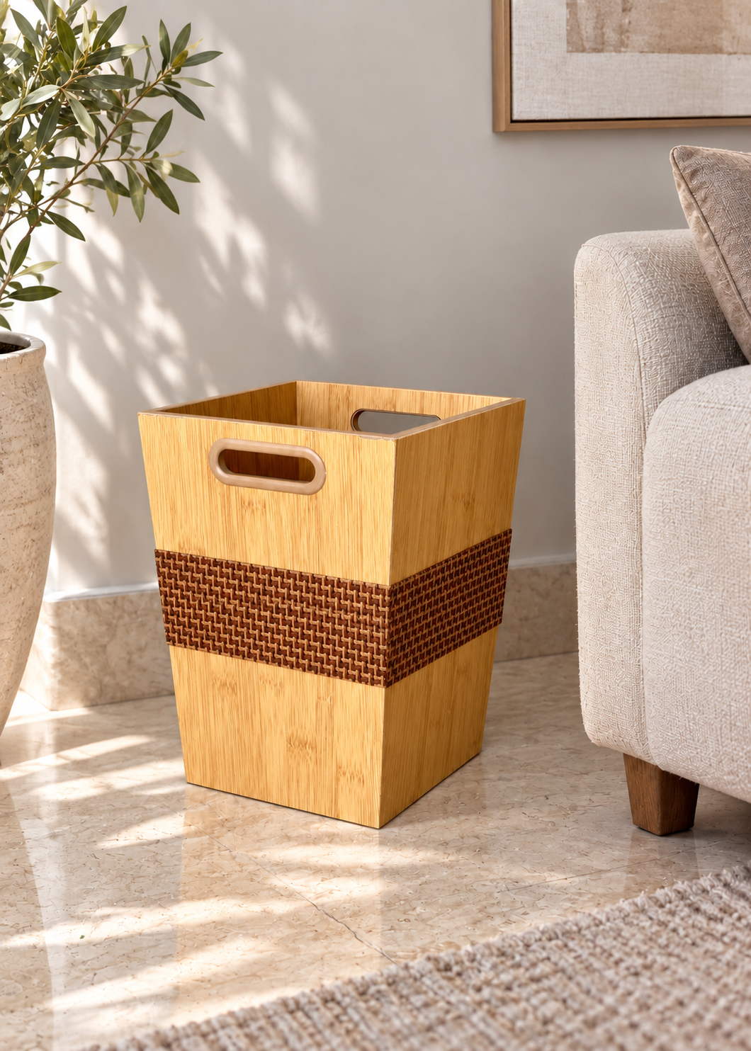 Oakley Wooden Dustbin