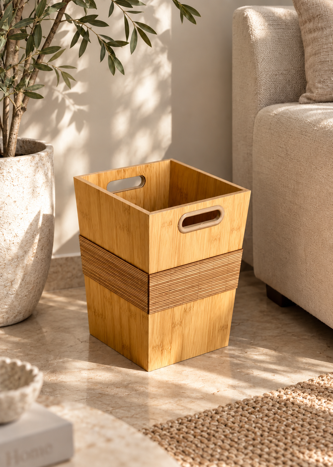 Soren Wooden Dustbin